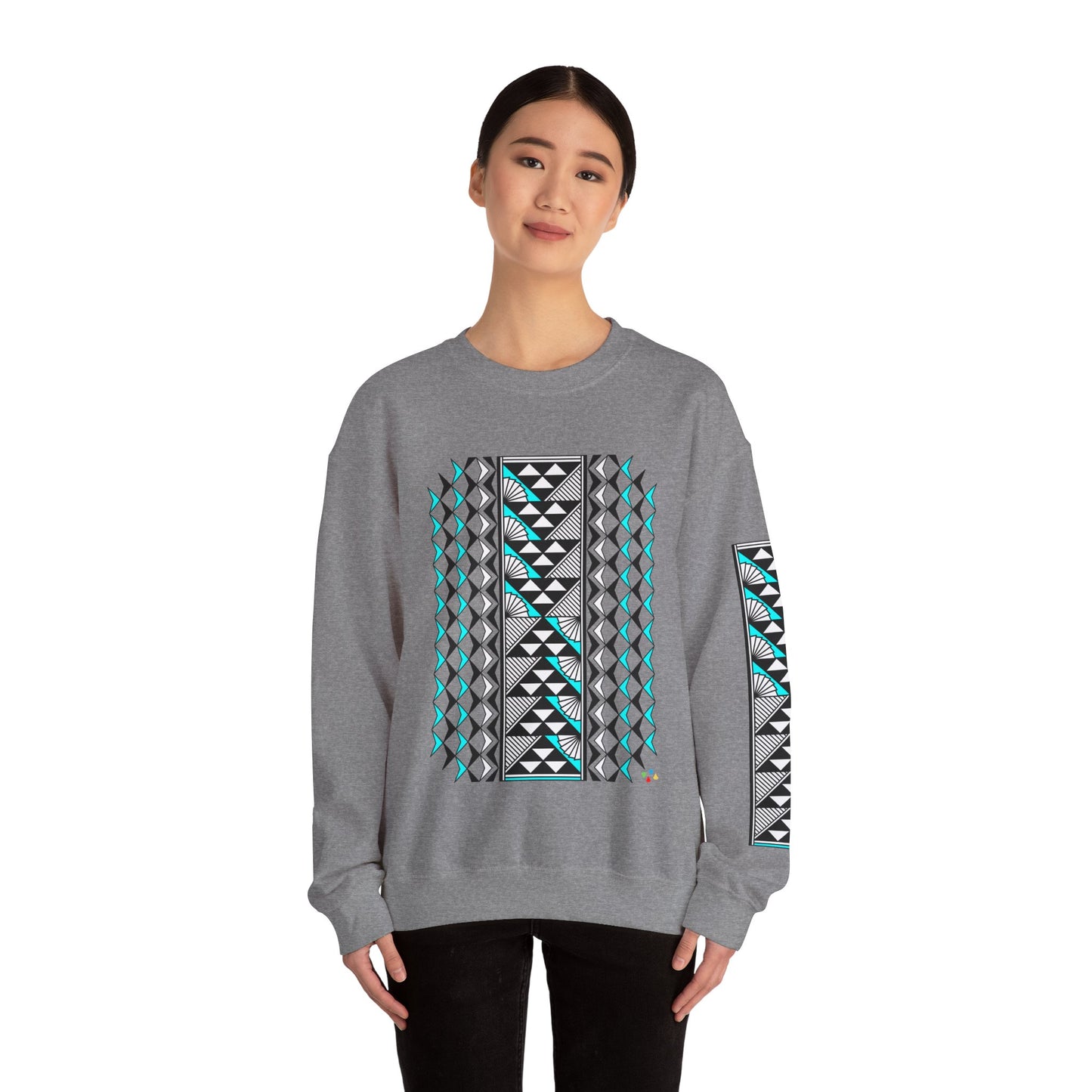 Sun and Rain in Turquoise Unisex Sweatshirt