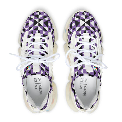 Sacred Mountains in Purple Women's Mesh Sneakers