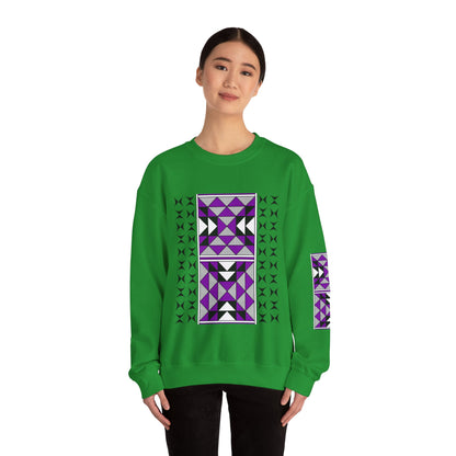 Sacred Mountains in Purple Unisex Sweatshirt