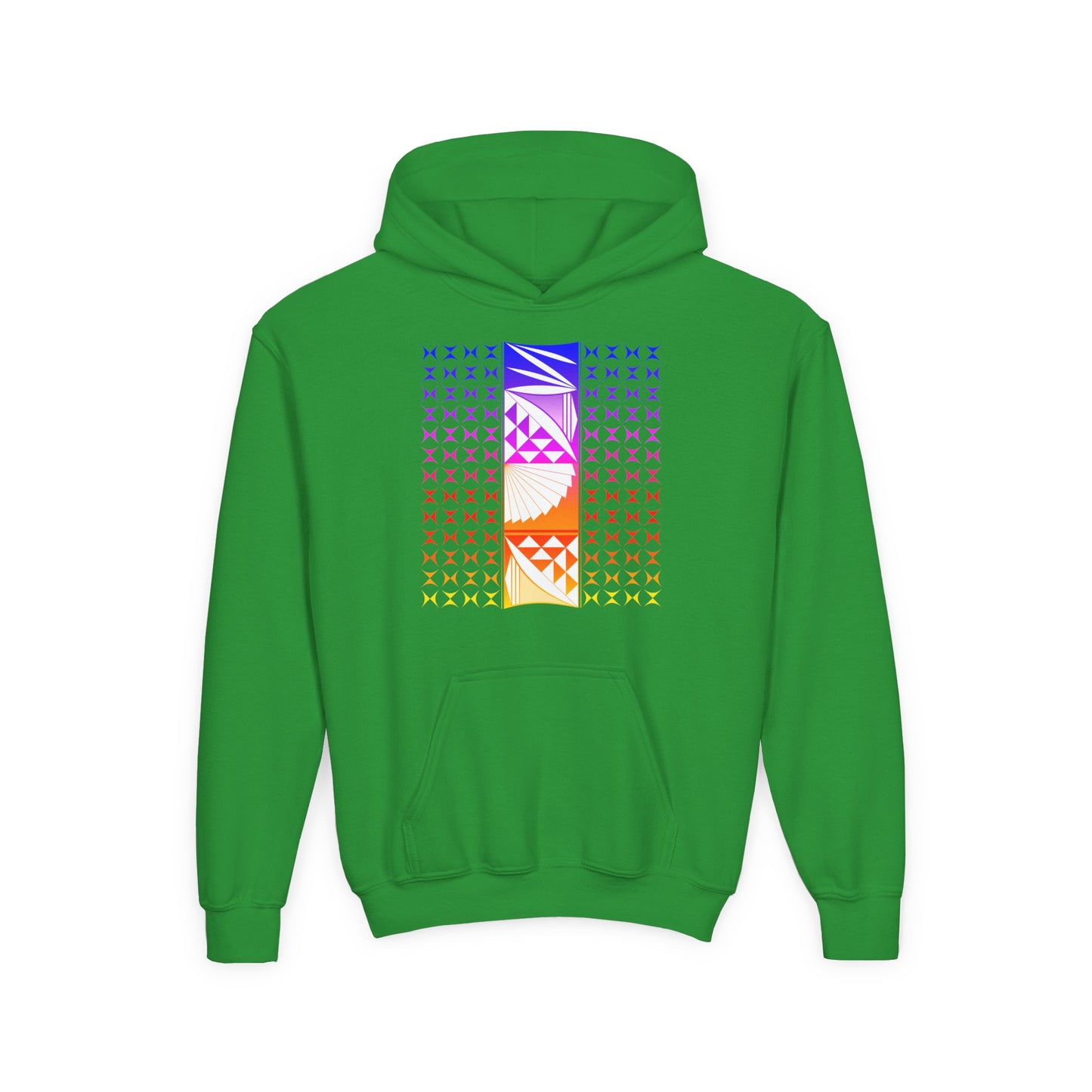 Rainbow Sunrise Youth Heavy Blend Hooded Sweatshirt