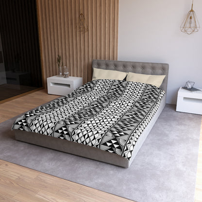 Sun and Rain in Gray Microfiber Duvet Cover