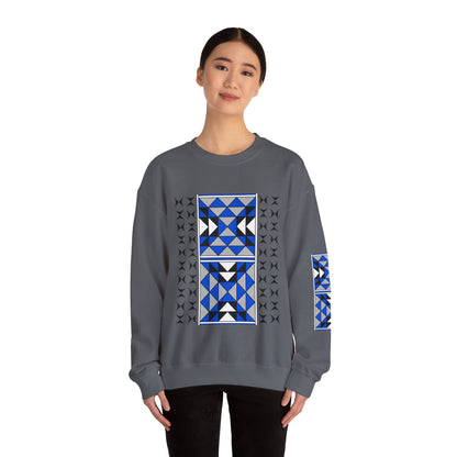 Sacred Mountains in Blue Unisex Sweatshirt