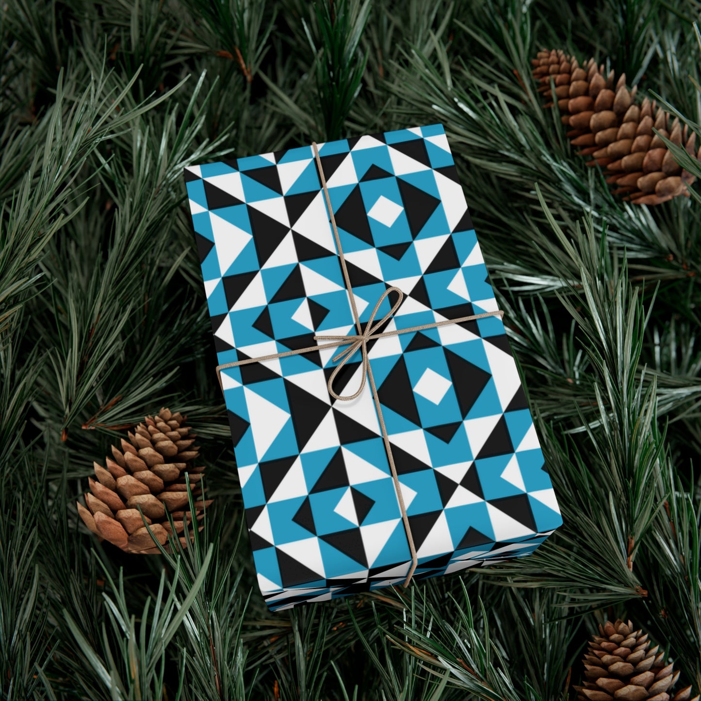Turquoise Sacred Mountains Gift Wrap Papers