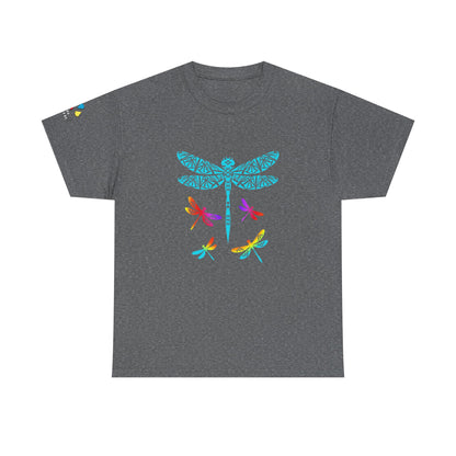 Rainbow Native Dragonfly Gildan Unisex Tee