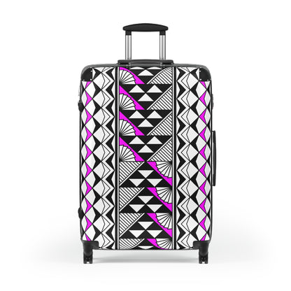 Southwest Rain and Sun in Pink Suitcases