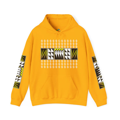 Blessed Feathers in Yellow Unisex Hoodie