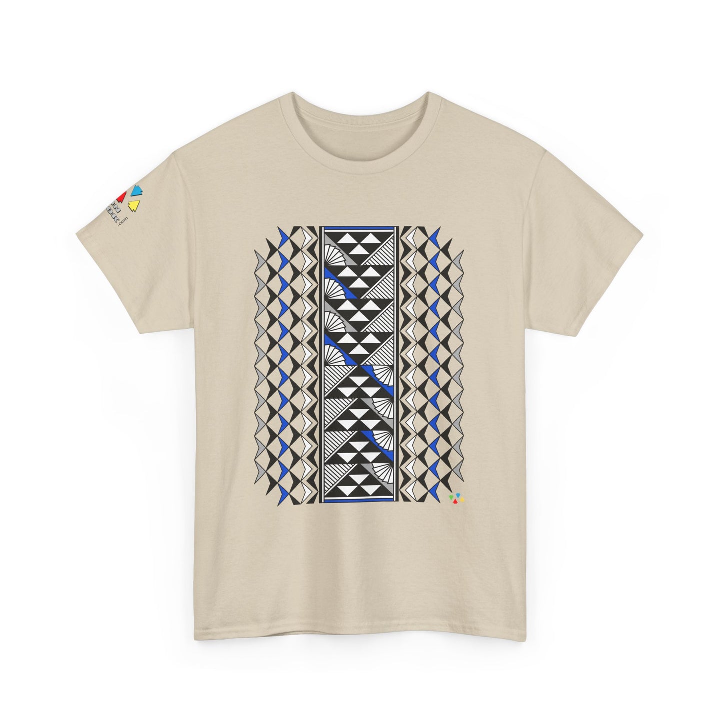 Sun and Rain in Blue/Silver Gildan Unisex Tee