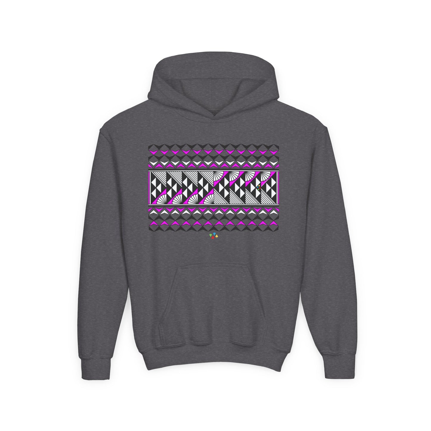 Pink Rain and Sun Youth Heavy Blend Hooded Sweatshirt