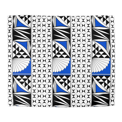 Southwest Sunrise in Blue Microfiber Duvet Cover