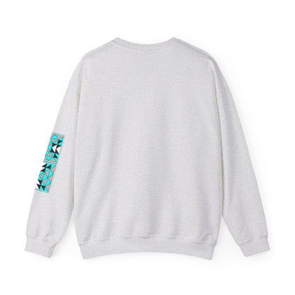 Sacred Mountains in Turquoise Unisex Sweatshirt