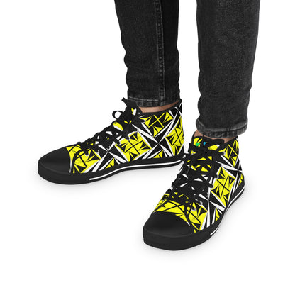 Sacred Winds in Yellow High Top Sneakers