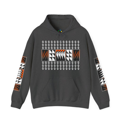 Blessed Feathers in Orange Unisex Hoodie