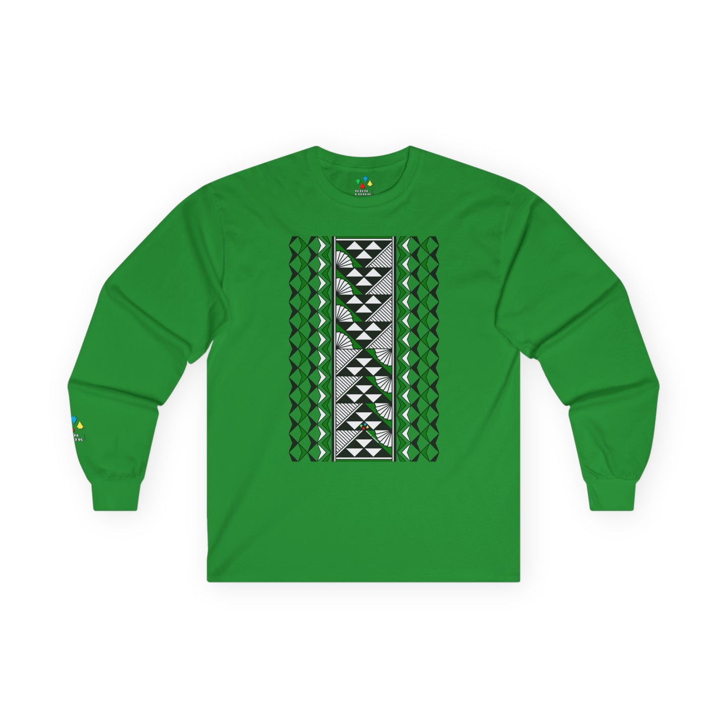 Sun and Rain in Green Unisex Long Sleeve Tee