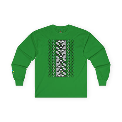 Sun and Rain in Green Unisex Long Sleeve Tee