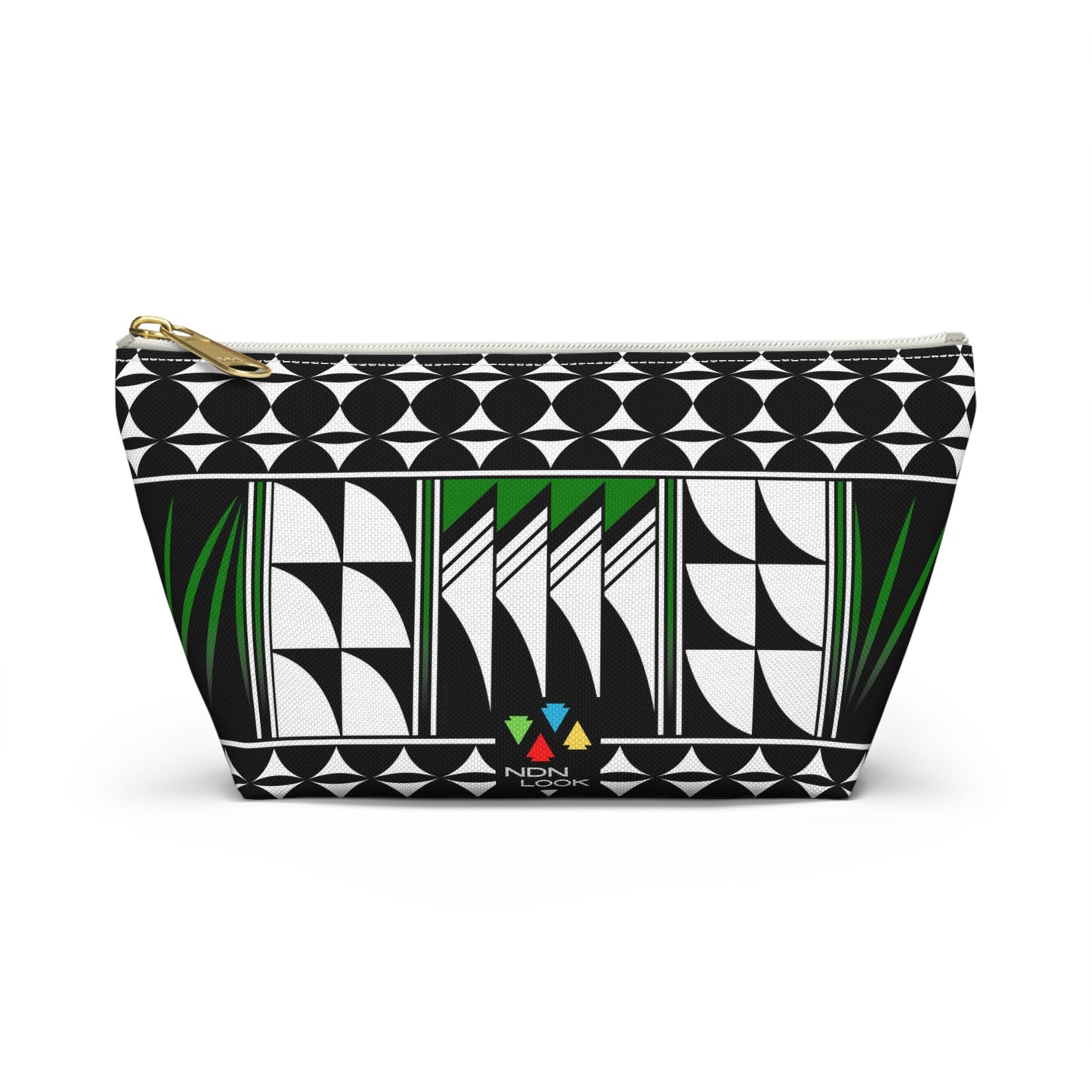 Blessed Feathers in Green Pouch w T-bottom
