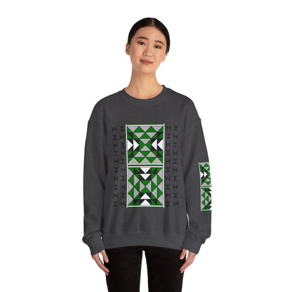 Sacred Mountains in Green Unisex Sweatshirt