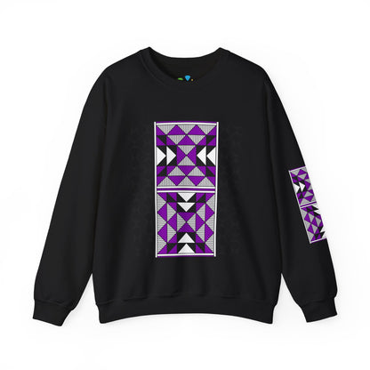 Sacred Mountains in Purple Unisex Sweatshirt