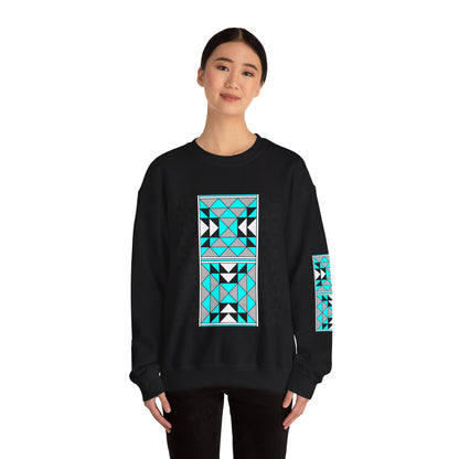 Sacred Mountains in Turquoise Unisex Sweatshirt