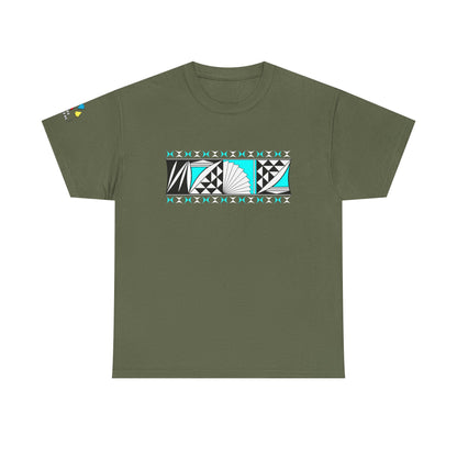 Southwest Sunrise 2 in Turquoise Gildan Unisex Tee