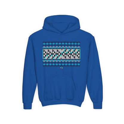 Turquoise Rain and Sun Youth Heavy Blend Hooded Sweatshirt