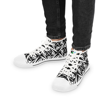 Sacred Winds in B/W High Top Sneakers