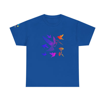 Rainbow Hummingbird Blessing Gildan Unisex Tee