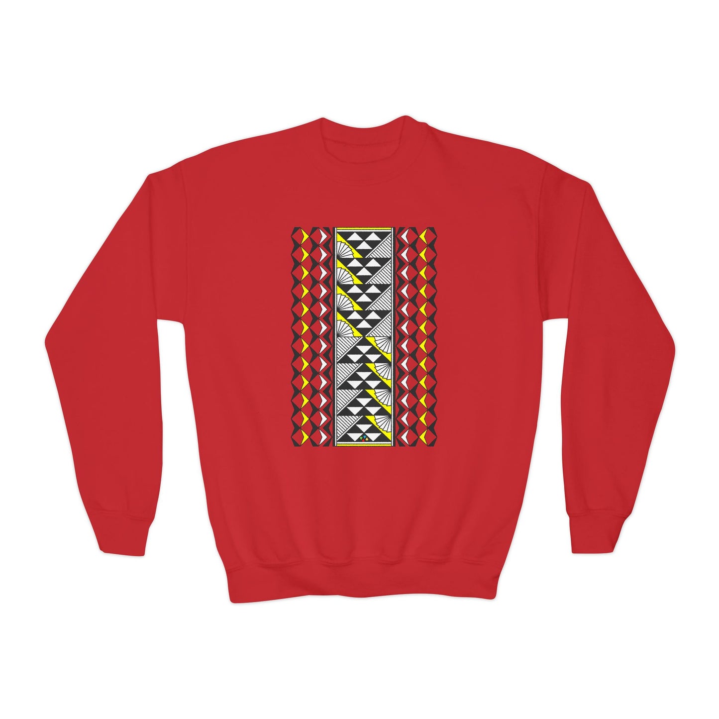 Rain and Sun in Yellow Youth Crewneck Sweatshirt