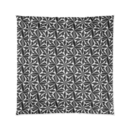 Southwest Desert Flower in Gray Comforter