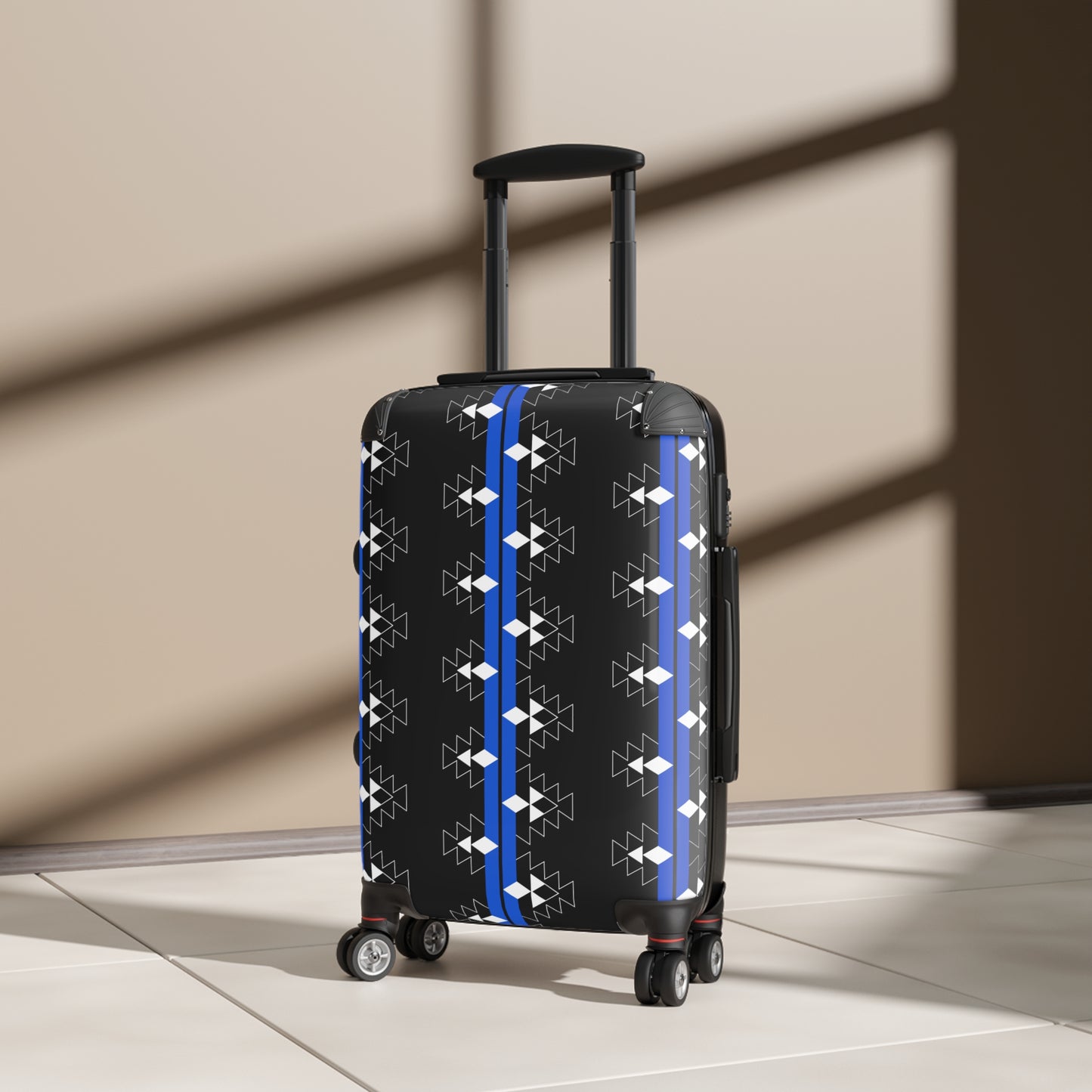 Blue Native Woven Stories Suitcases