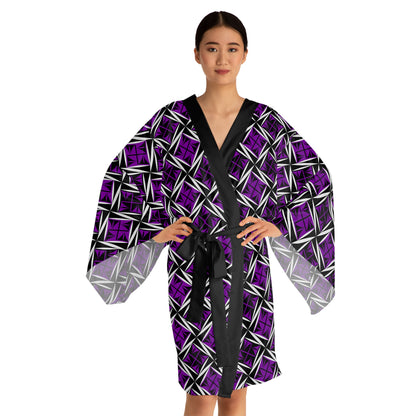 Sacred Winds in Purple Kimono Robe – Where Comfort Meets Native Grace