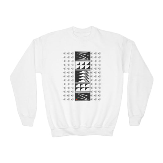 Feather Blessings Fade Youth Crewneck Sweatshirt