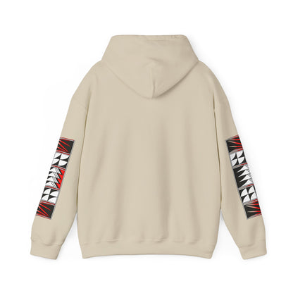 Blessed Feathers in Red Unisex Hoodie