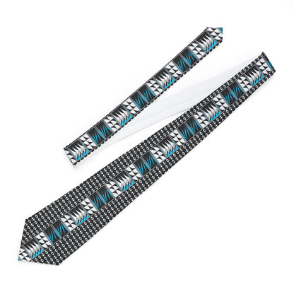 Turquoise Blessed Feathers Necktie