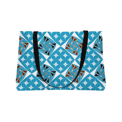 Turquoise Native Universe Weekender Tote Bag