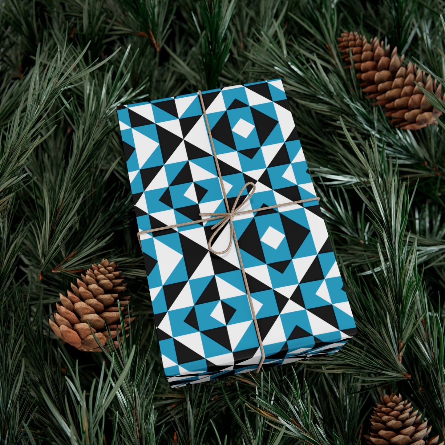 Turquoise Sacred Mountains Gift Wrap Papers