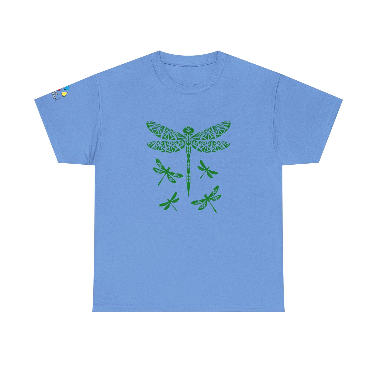 Native Dragonfly in Green Gildan Unisex Tee
