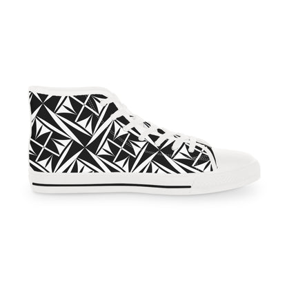 Sacred Winds in B/W High Top Sneakers