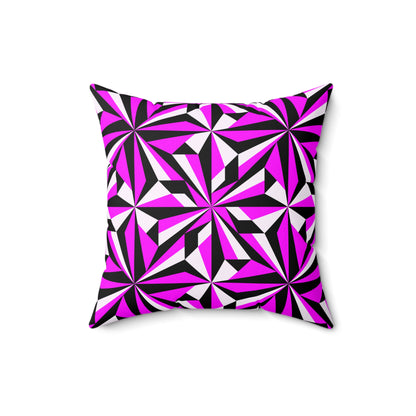 Desert Flowers in Pink Square Pillow