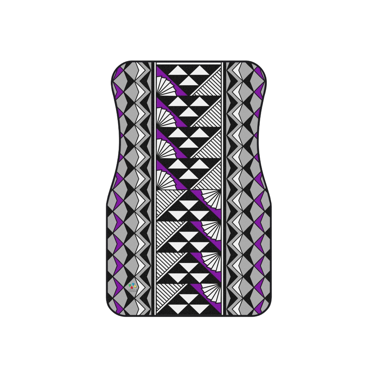 Sun and Rain in Purple Car Mats (Set of 4)