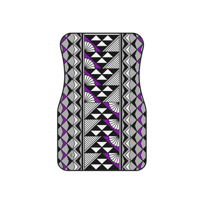 Sun and Rain in Purple Car Mats (Set of 4)