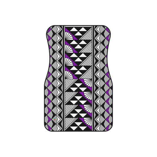 Sun and Rain in Purple Car Mats (Set of 4)