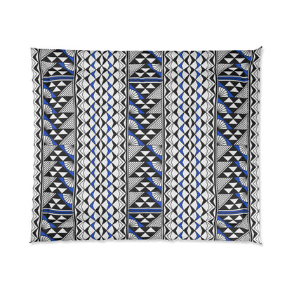 Southwest Rain and Sun in Blue Comforter