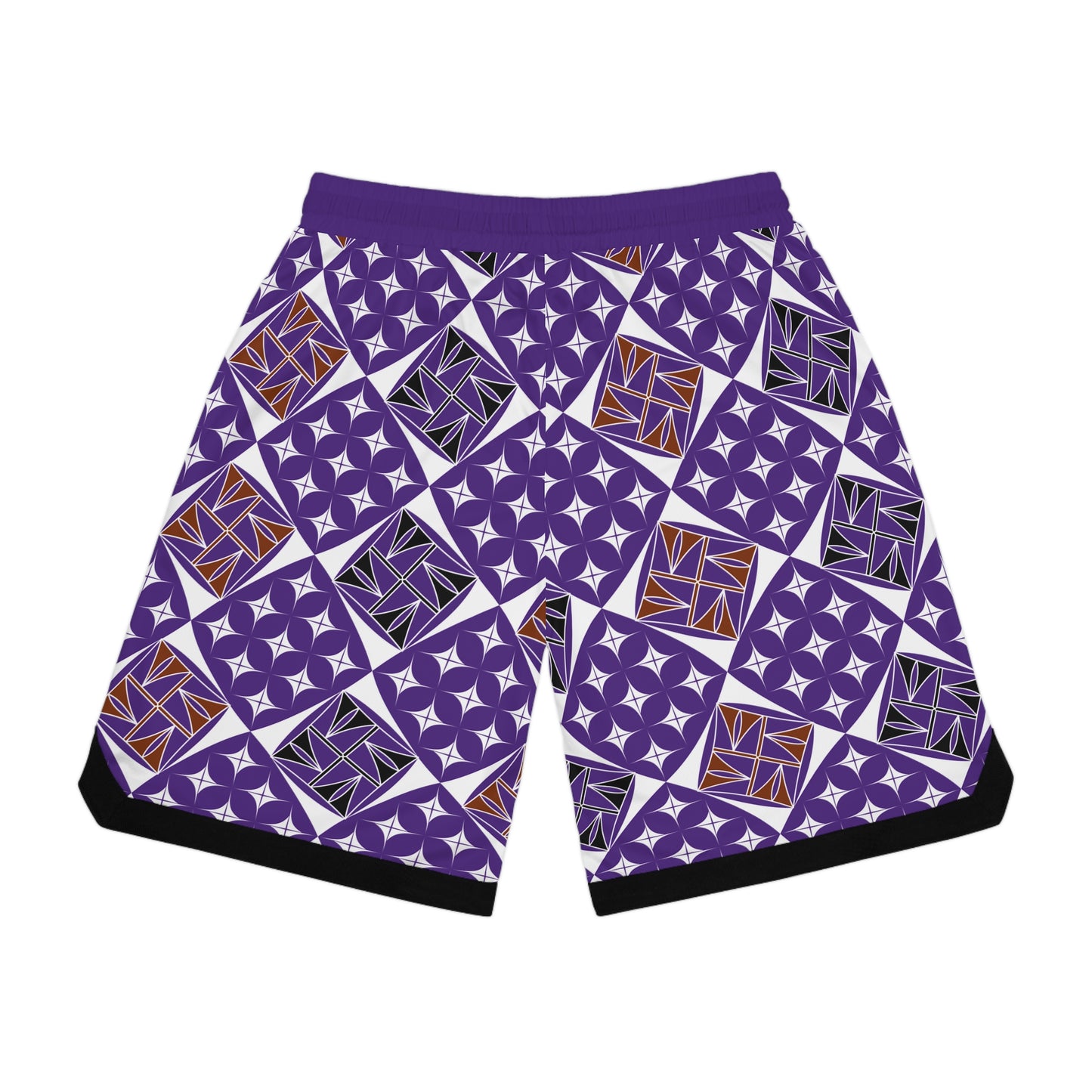 Sacred Universe in Purple Basketball Rib Shorts