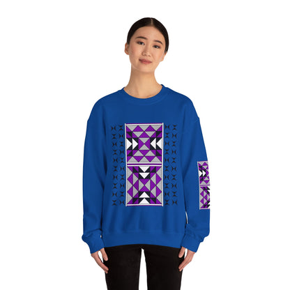 Sacred Mountains in Purple Unisex Sweatshirt