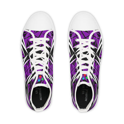 Sacred Winds in Purple High Top Sneakers
