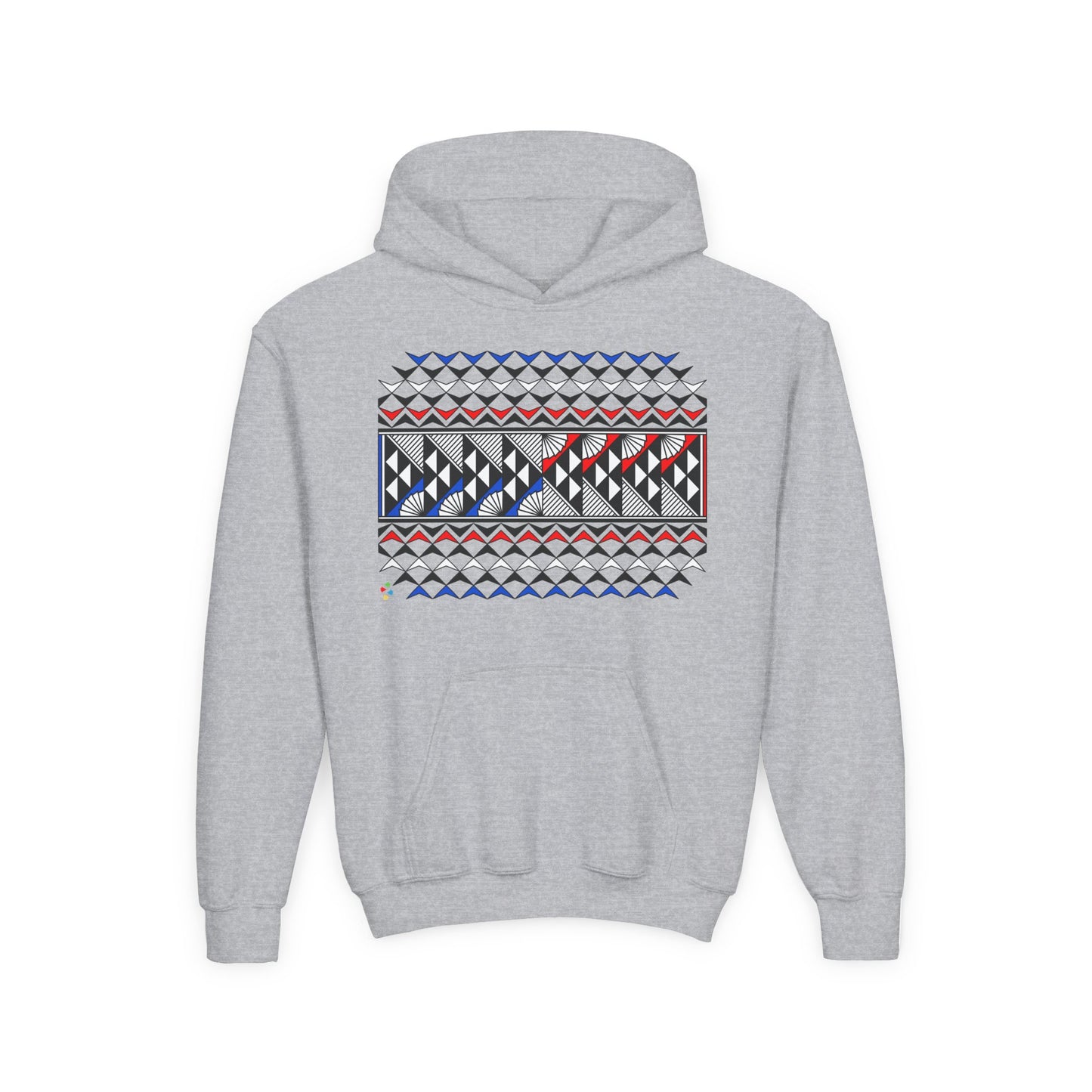 Red/White/Blue Rain and Sun Youth Heavy Blend Hooded Sweatshirt