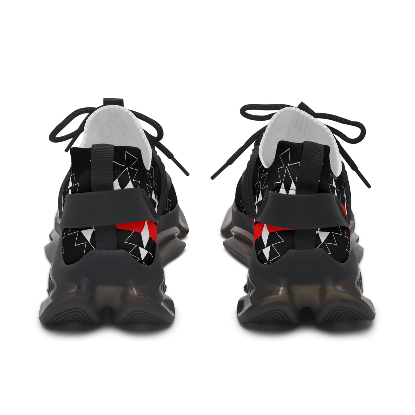 Native Woven Stories on Black Women's Mesh Sneakers