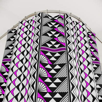 Southwest Rain and Sun in Pink Shower Curtains