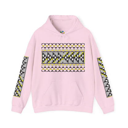 Sun and Rain in Yellow Unisex Hoodie