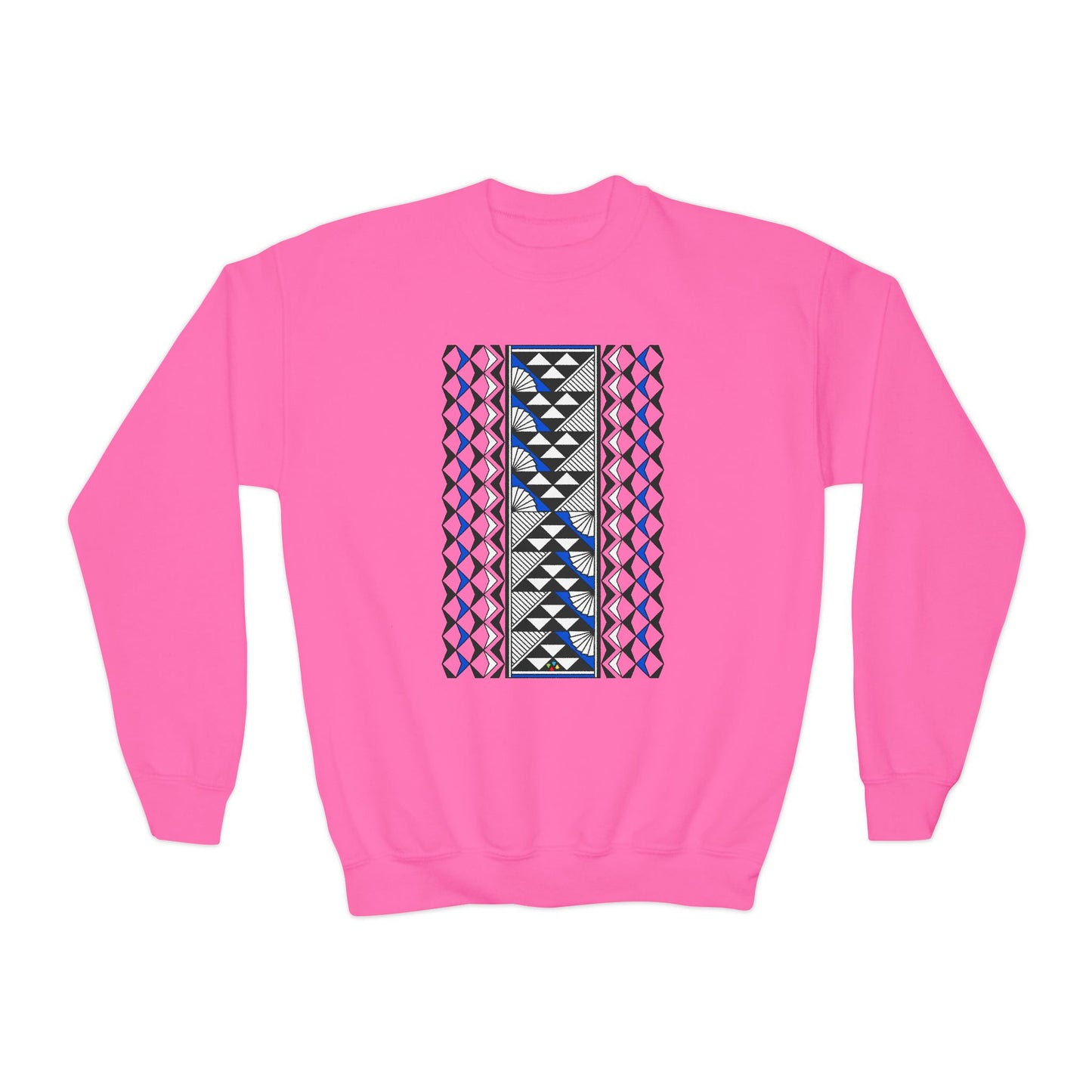 Rain and Sun in Blue Youth Crewneck Sweatshirt